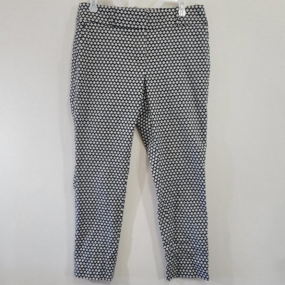 LOFT Black and White Skinny Pants